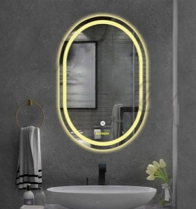 آیینه بک لایت بیضی