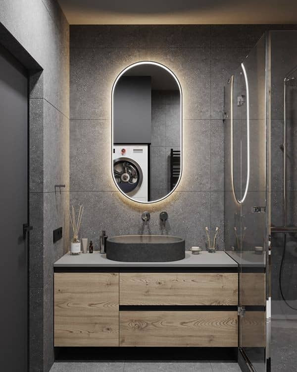 آیینه بک لایت کپسولی