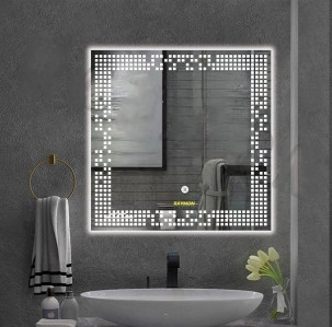 آیینه بک لایت مربع