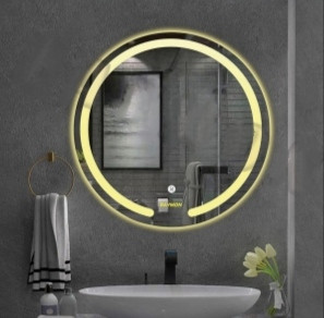 آیینه بک لایت گرد