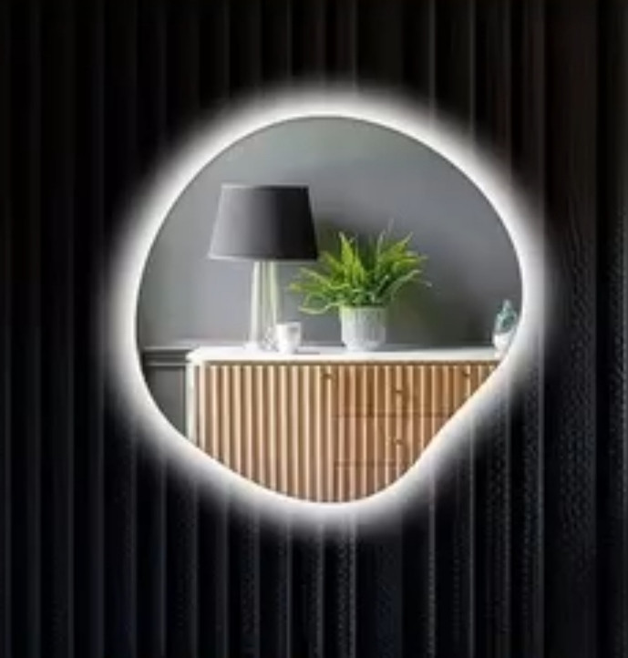آیینه بک لایت گرد و دفرمه
