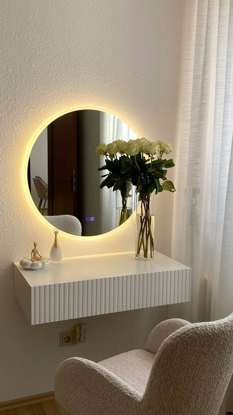 آیینه بک لایت گرد و دایره