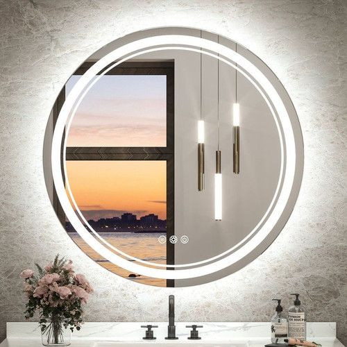 آیینه بک لایت گرد و دایرهای